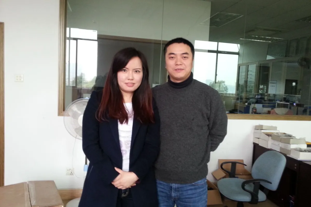 Customers visiting our company showroom