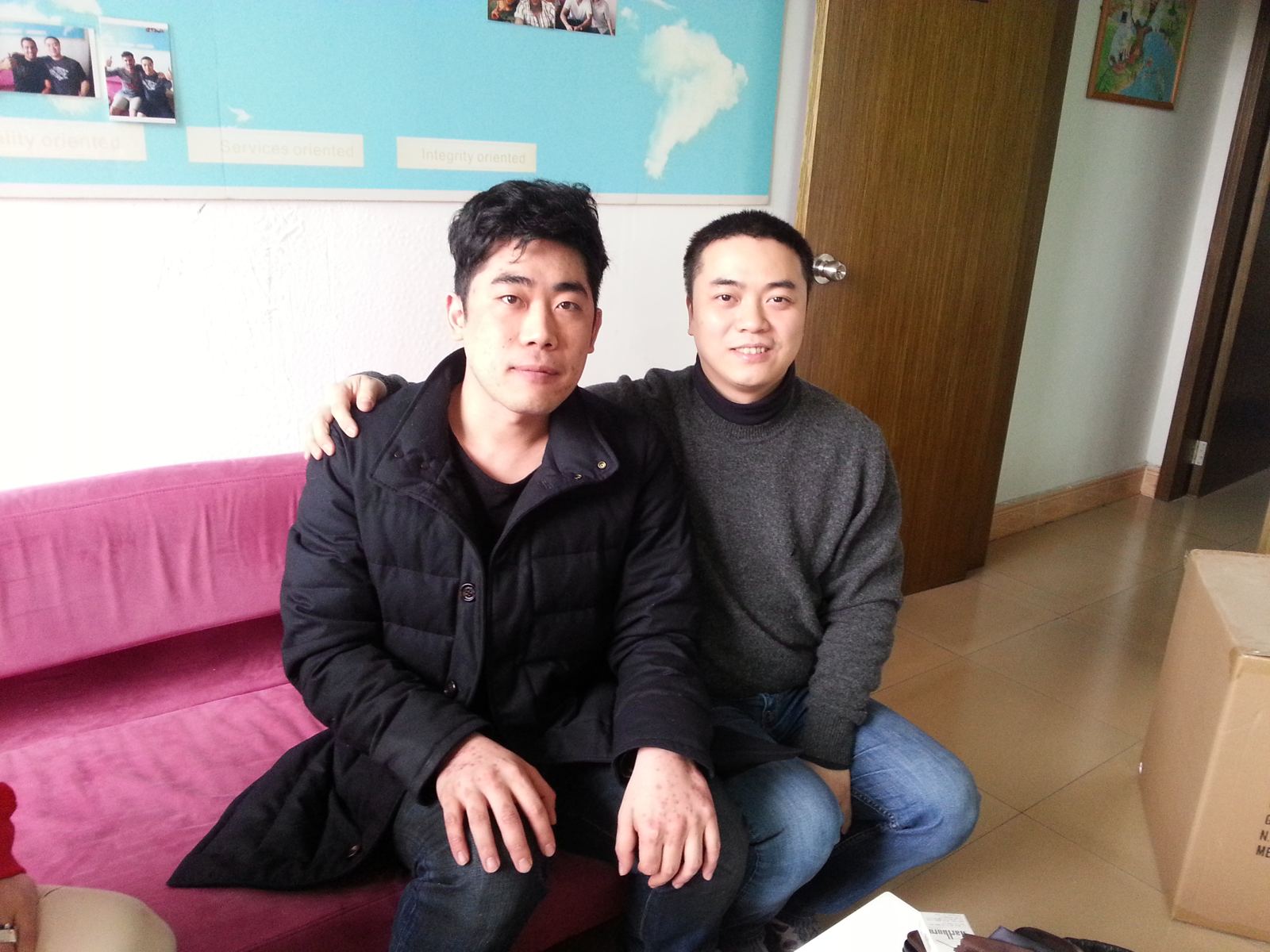 Customers visiting our company office