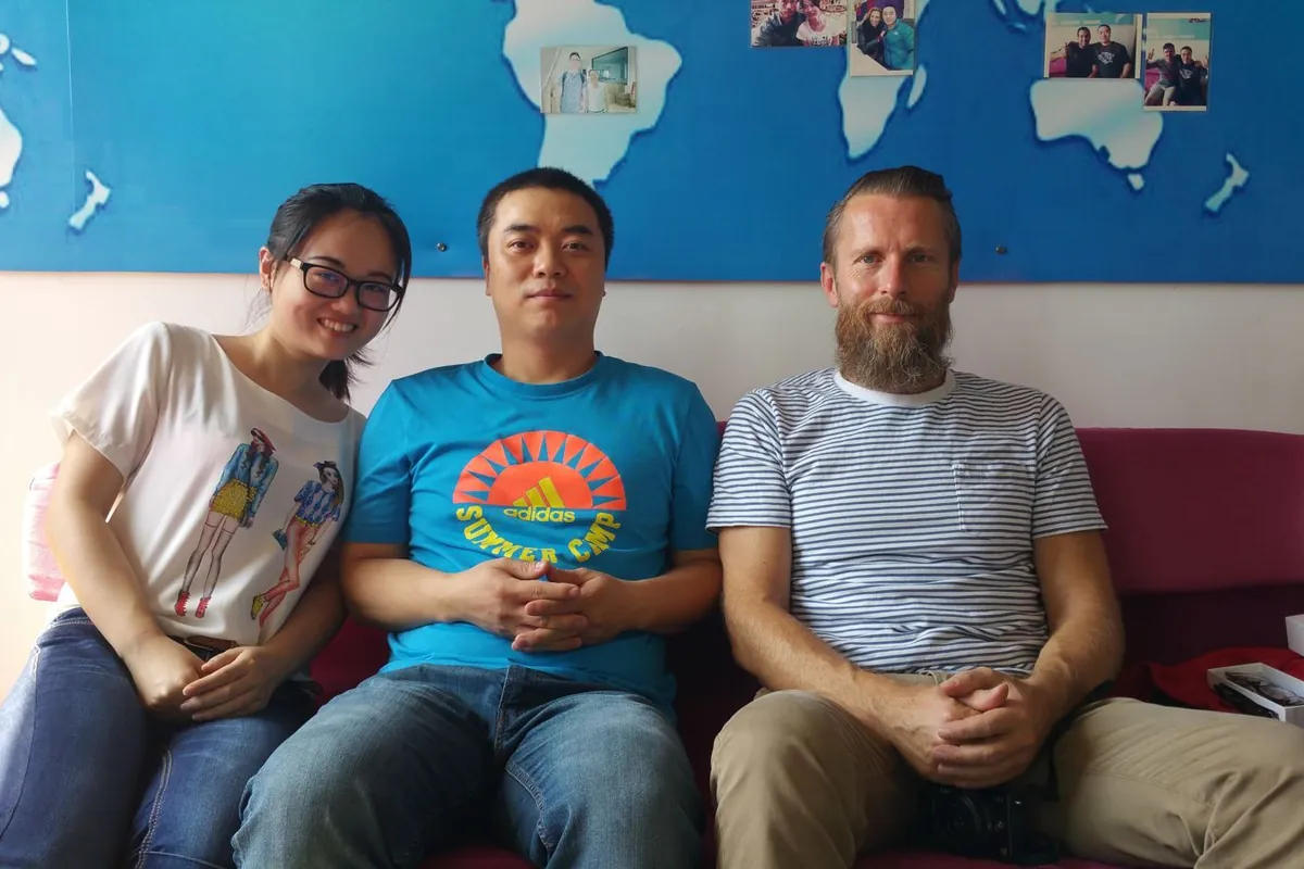 Customers visiting our company